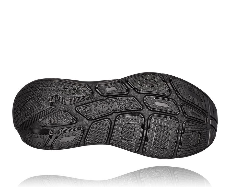 Hoka Australia One One Bondi 7 - Mens Running Shoes Black - UEAIS-0952